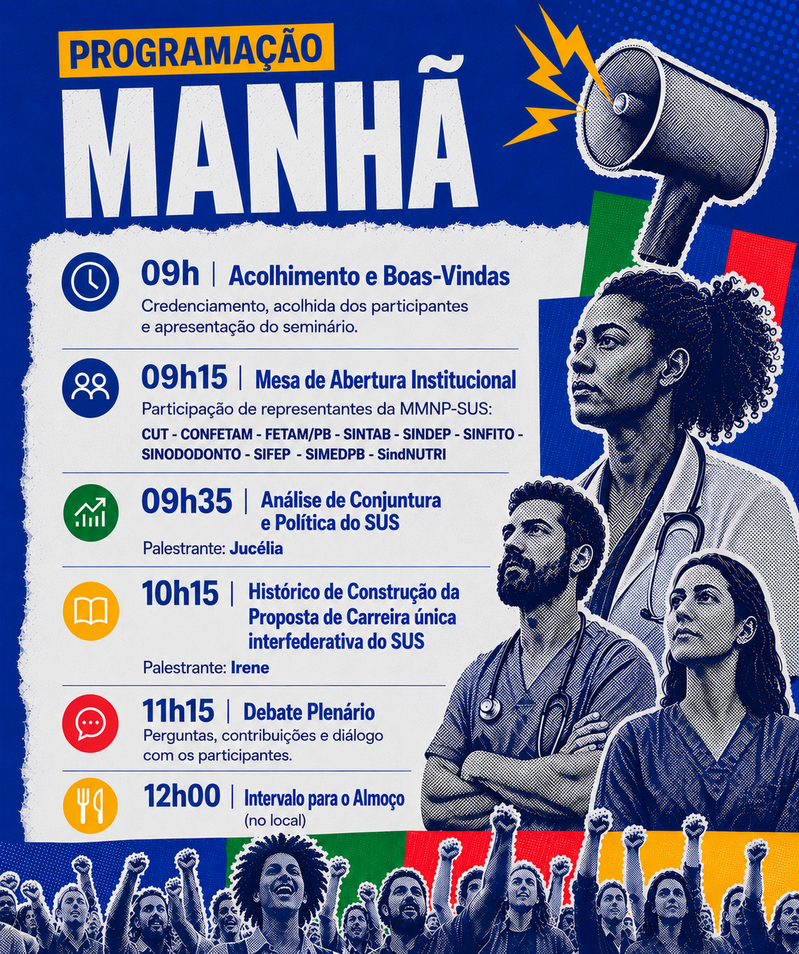 SINTAB promove Seminário para a valorização do trabalhador no SUS