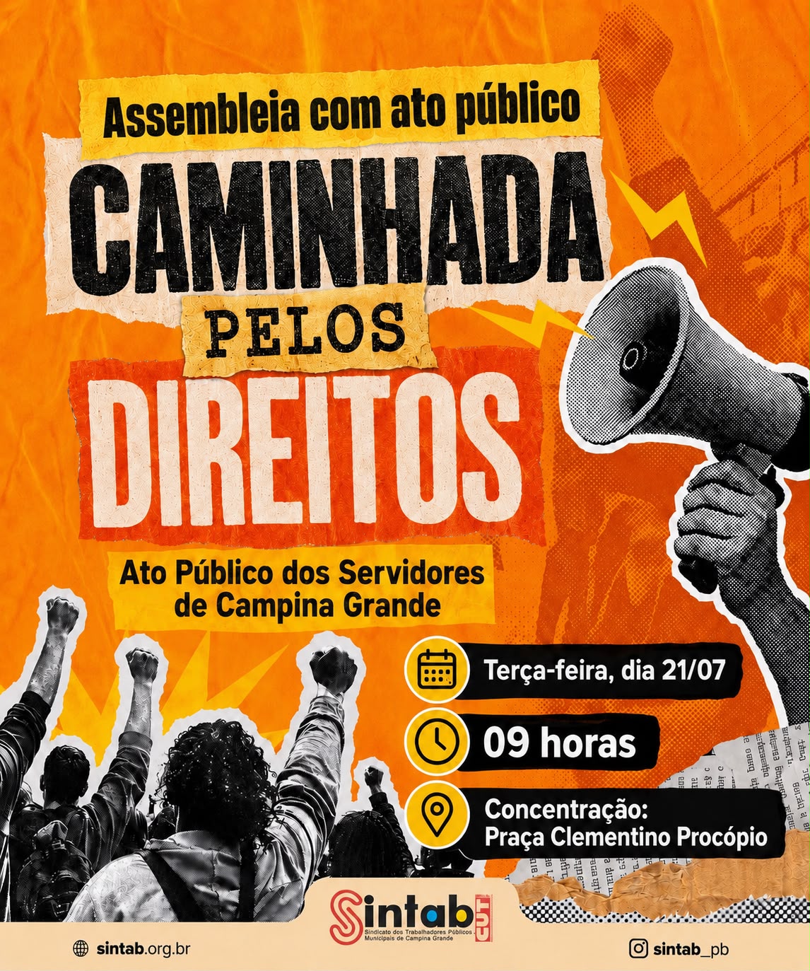 Caminhada pelos Direitos – Assembleia com Ato Público (21/07/2026)