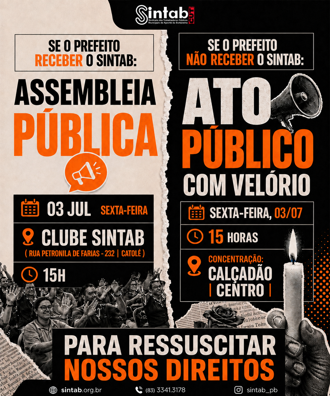 Assembleia/Ato Público (03 de julho/2026) Assembleia/Ato Público (03 de julho/2026)