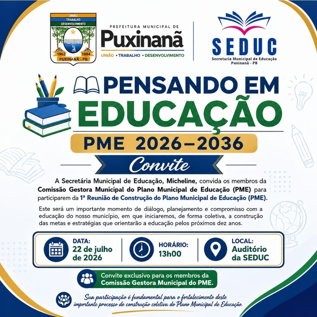 SINTAB Puxinanã participa da primeira reunião de Construção do PME 2026–2036