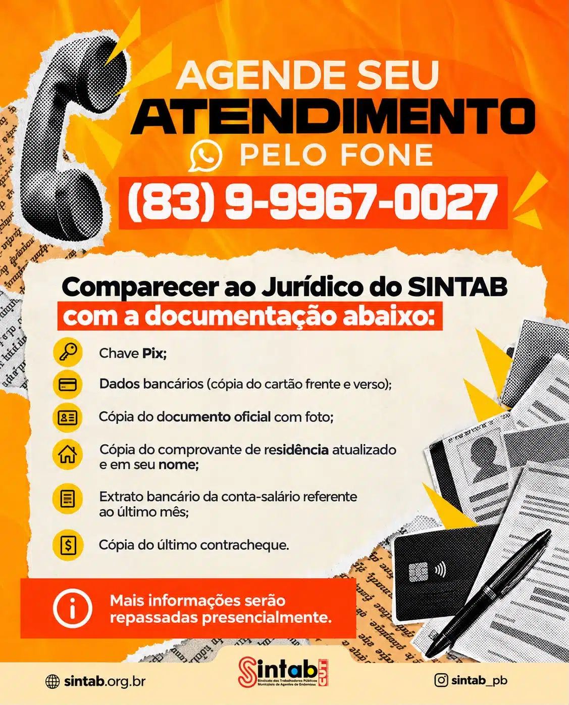 Jurídico do SINTAB convoca os contemplados no IDEB para etapa de pagamento do 14º salário; Saiba o que precisa fazer